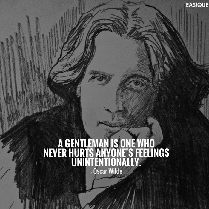 oscar wilde gentleman quote