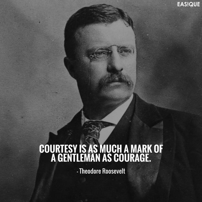 theodore roosevelt gentleman quote