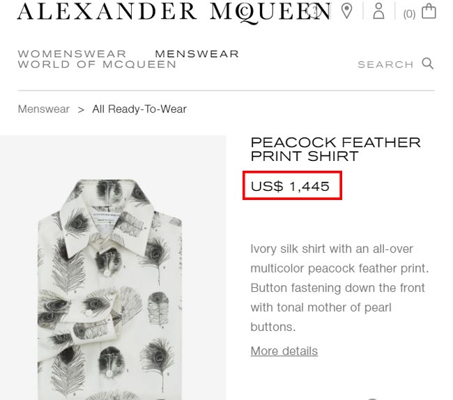 overpriced clothes men